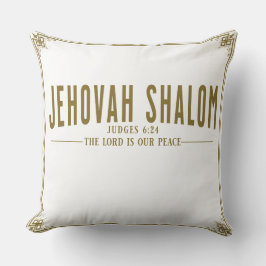 Jehovah Shalom Der Herr ist unser Friedensrichter Kissen