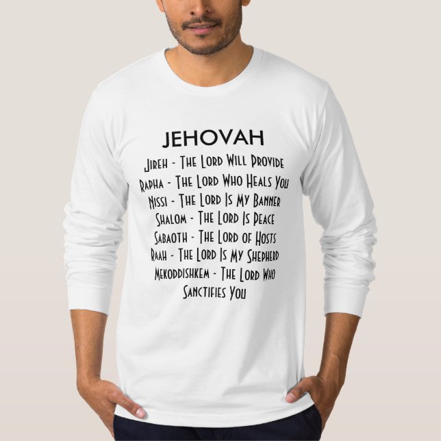 JEHOVAH und seine vielen Namen Hoodie (Vorderseite)
