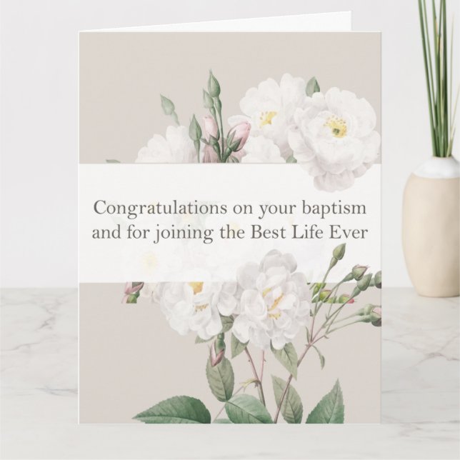 Jehovah Witness JW Taufe Gifts Grußkarte Karte (Vorderseite)