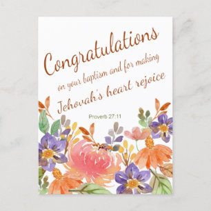 Jehovah Witness JW Taufereien  Postkarte