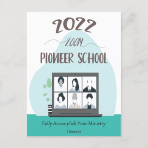 Jehovah Witness Zoom Pioneer School 2022   Postkarte