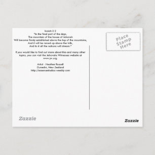 Jehovahs Mountain mit Pudding Postcard Postkarte