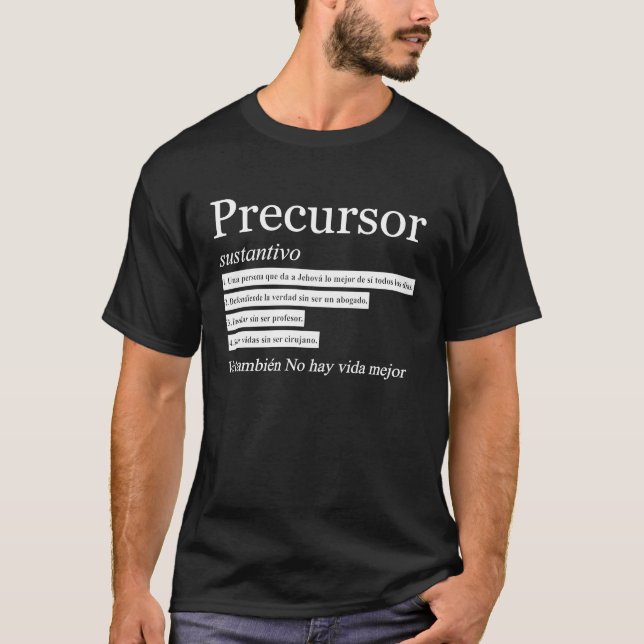 Jehovah's Witness Pioneer Definition Best Life Eve T-Shirt (Vorderseite)