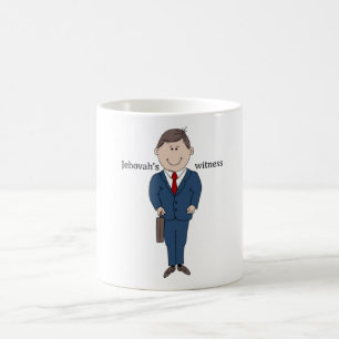 Jehovahs Zeuge mit Titel Tasse