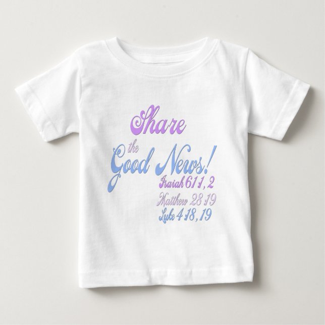 Jehovas gute Nachricht für Zeugen Baby T-shirt (Vorderseite)