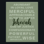 Jehovas Qualitäten | JW Poster<br><div class="desc">Dieses Poster zeigt die bemerkenswerten Qualitäten Jehovas. Sie können den Text auf Ihre bevorzugte Sprache anpassen und die Farben und Elemente nach Belieben anpassen.</div>