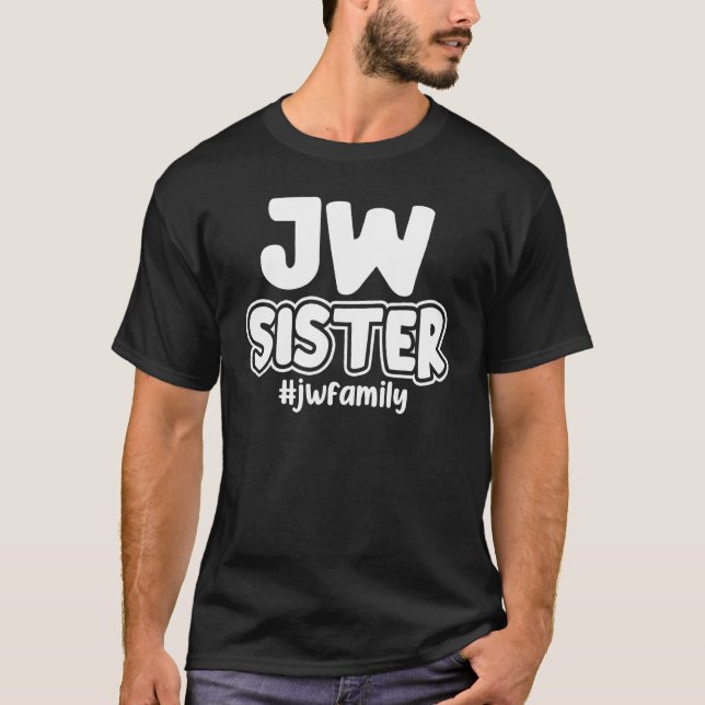 Jehovas Zeugen Jw Sister JW Familie T-Shirt (Vorderseite)