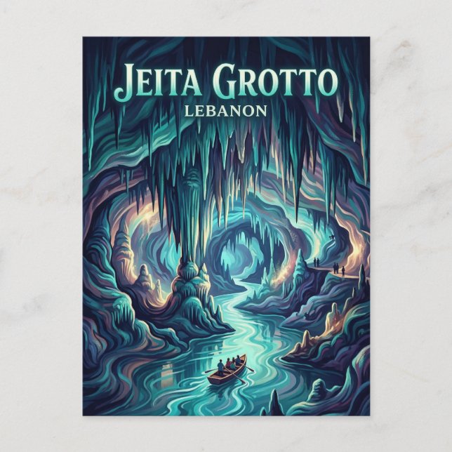 Jeita-Grotte Libanon Postkarte (Vorderseite)