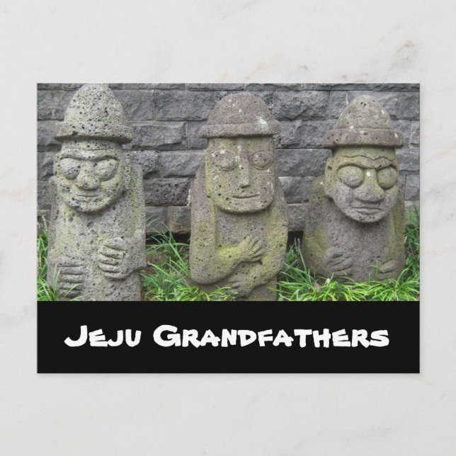 Jeju Grandvthers Postkarte (Vorderseite)
