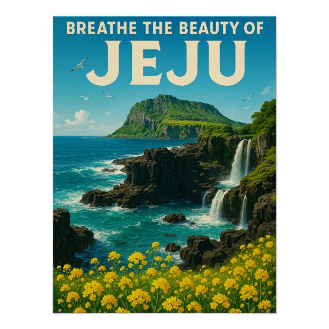 Jeju Island Paradise Poster (Vorderseite)