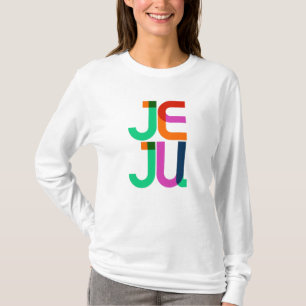 Jeju Südkorea Pop Art Letters T-Shirt