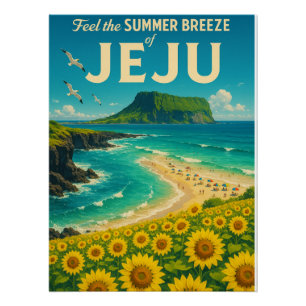 Jeju Summer Paradise" - Sommer in Korea Poster