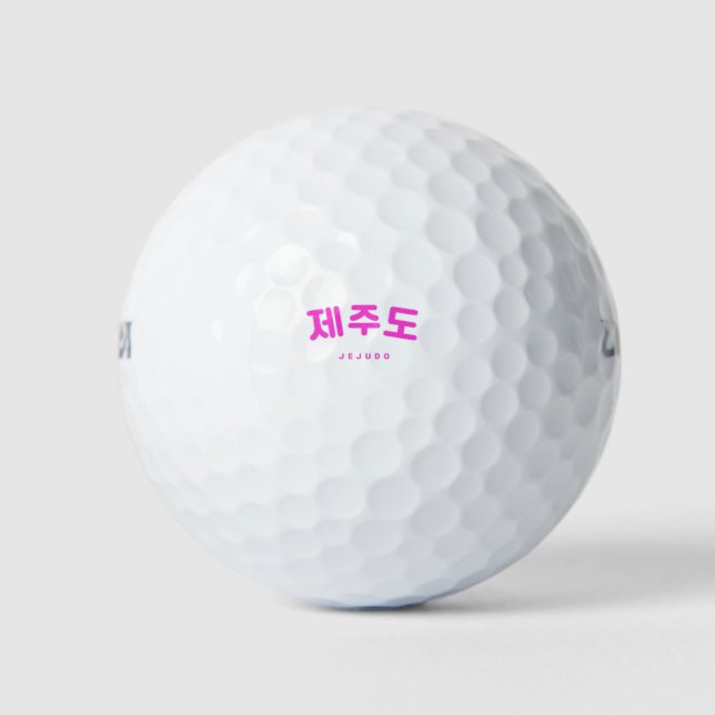 Jejudo Pink Südkorea Insel Golfball (Vorderseite)