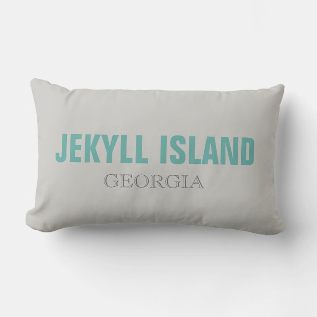 Jekyll Island Ga Beach Throw Kissen (Vorderseite)