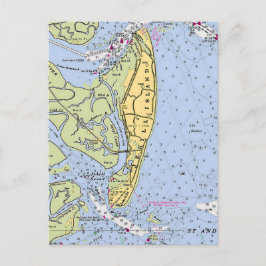 Jekyll Island Georgia Vintage Karte