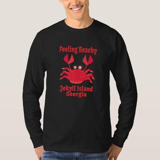 Jekyll Island Vacation Crab T-Shirt (Vorderseite)