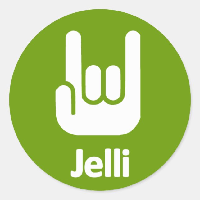 Jelli Sticker - Rock Hands (Vorderseite)
