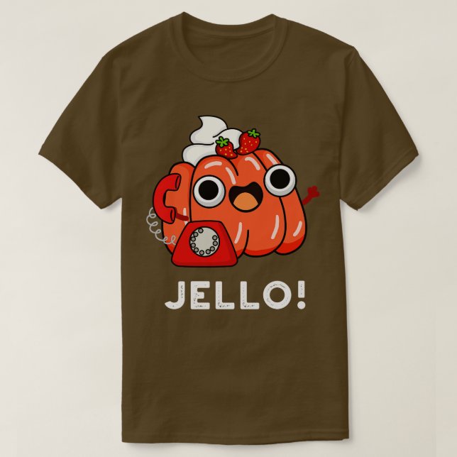 Jello Niedlich Jello on Phone Pub T-Shirt (Design vorne)