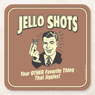Jello Shots: Andere Lieblingssache Rechteckiger Pappuntersetzer