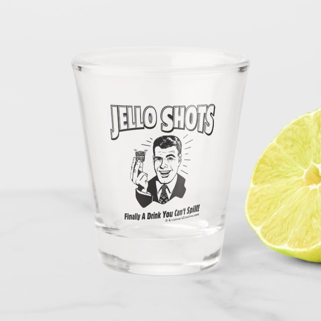 Jello Shots: Trinken, dass man nicht verschütten k Schnapsglas (Vorderseite)