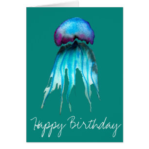 Jelly Aquarell farbenfroh, modern im Wasser