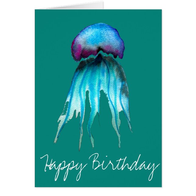 Jelly Aquarell farbenfroh, modern im Wasser (Vorne)