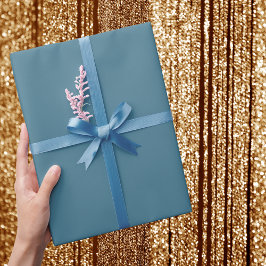 Jelly Bean Blue Solid Color Geschenkpapier