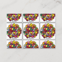 Jelly Bean Colorful Jelly Bean Visitenkarte