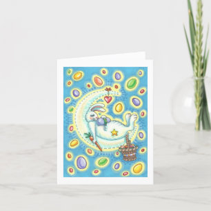 JELLY BEAN DREAMS EASTER BUNNY NOTE CARD Blank Feiertagskarte