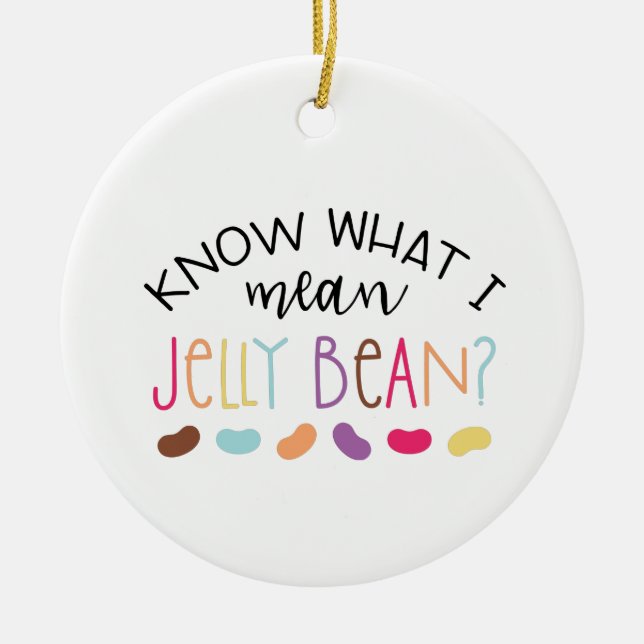 Jelly Bean Keramik Ornament (Vorne)