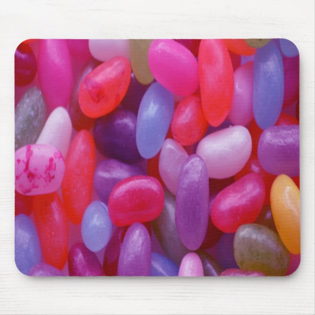 Jelly Bean rosa und blau Mousepad (Vorne)