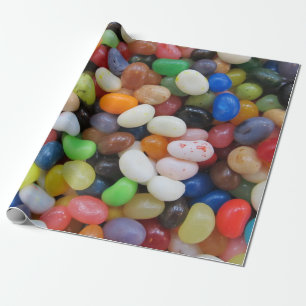 Jelly Bean schwarz blaue grüne Candy Textur Vorla Geschenkpapier