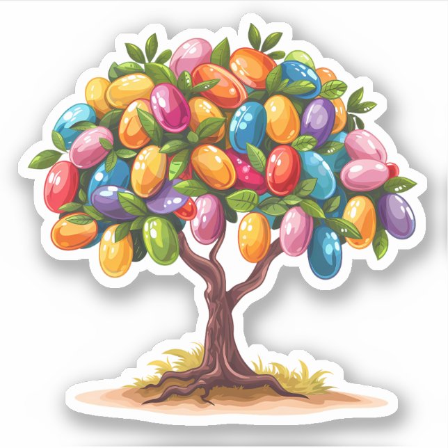 Jelly Bean Tree Aufkleber (Vorderseite)