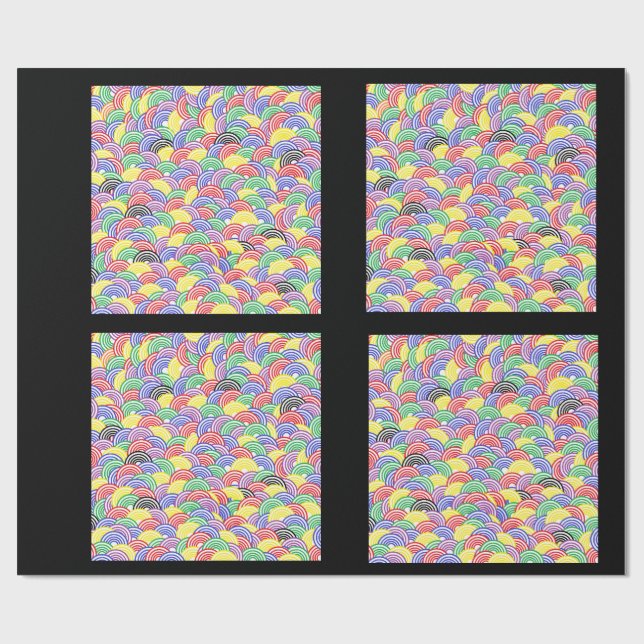 Jelly Bean Wrapping Papper Geschenkpapier (Flach)