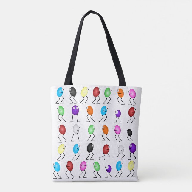 Jelly Beans Allover Tote Bag (Rückseite)