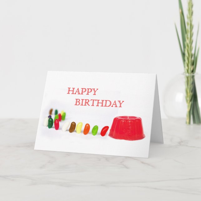 Jelly Beans Birthday Card Karte (Vorderseite)