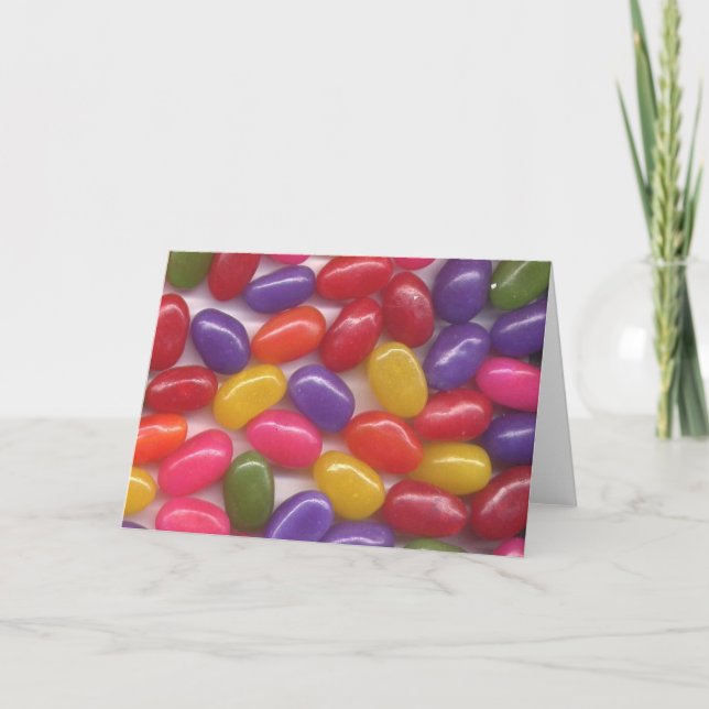 Jelly Beans Feiertagskarte (Vorderseite)