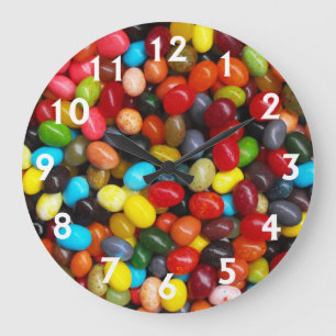 Jelly Beans Große Wanduhr