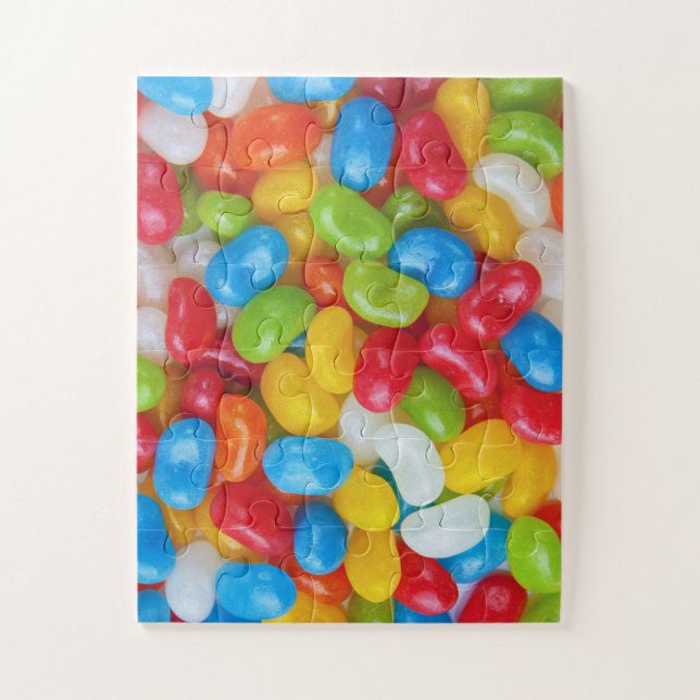 Jelly Beans, Rainbow Colored & Sweet Candy Puzzle (Vertikal)