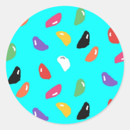 Jelly Beans Round Stickers