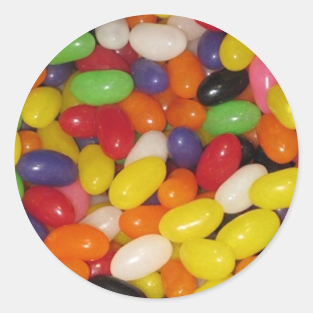Jelly Beans Runder Aufkleber (Vorderseite)