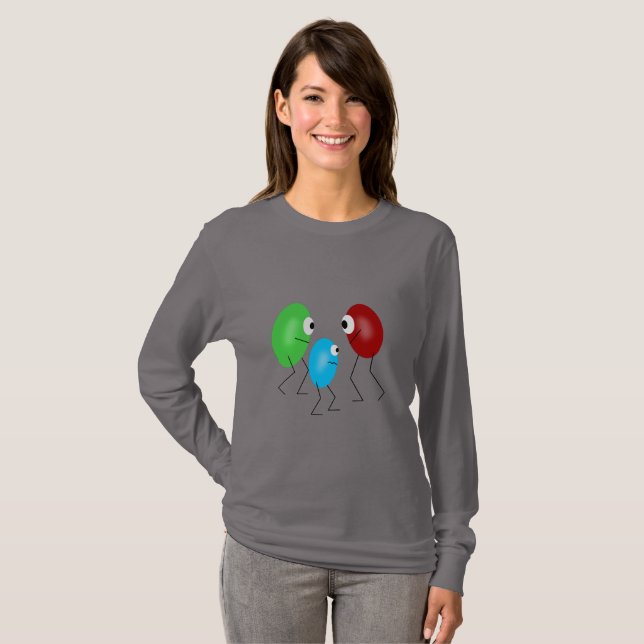 Jelly Beans Women's Long Sleeve Tshirt (Vorne ganz)