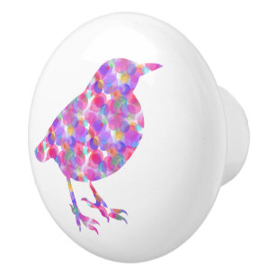 Jelly Bird Drawer Pull Keramikknauf