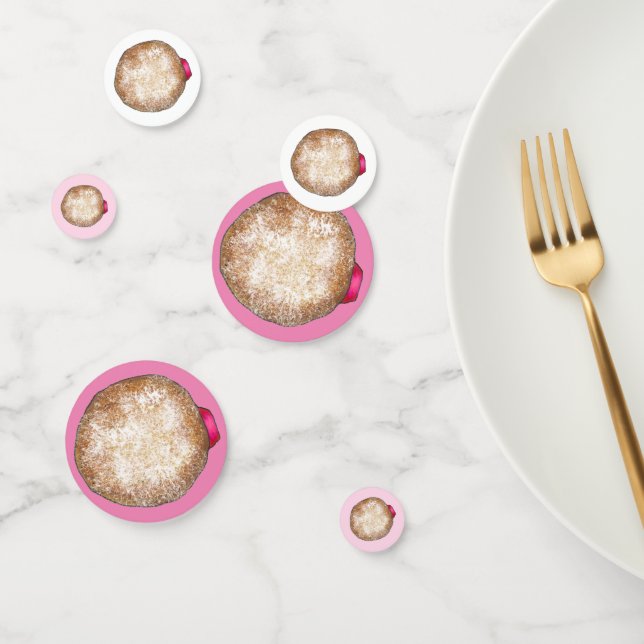 Jelly Donut Doughnut Hanukkah Chanukkah Sufganiyah Konfetti (Gruppe)