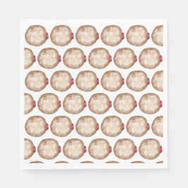 Jelly Donut Doughnut Hanukkah Chanukkah Sufganiyah Serviette