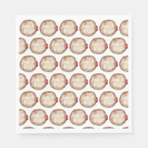 Jelly Donut Doughnut Hanukkah Chanukkah Sufganiyah Serviette