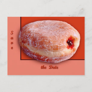 Jelly Fill Donut Ankündigungspostkarte