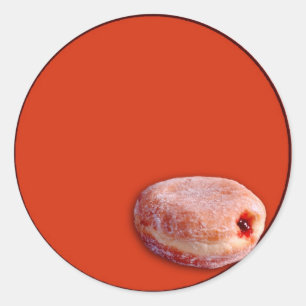 Jelly Fill Donut Runder Aufkleber