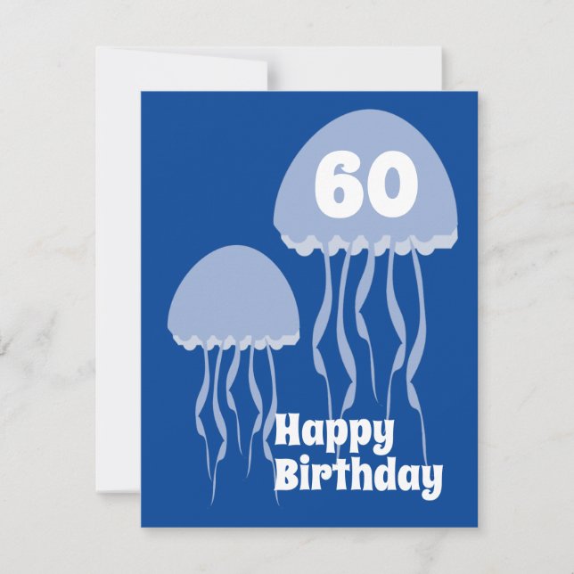 Jelly Fish 60. Blue Birthday (Vorderseite)
