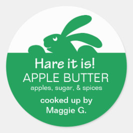 Jelly Jar Green Kanbit Label Runder Aufkleber